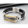 stainless steel fashion jewelry magnetic bracelet mens bracelets leather bracelet